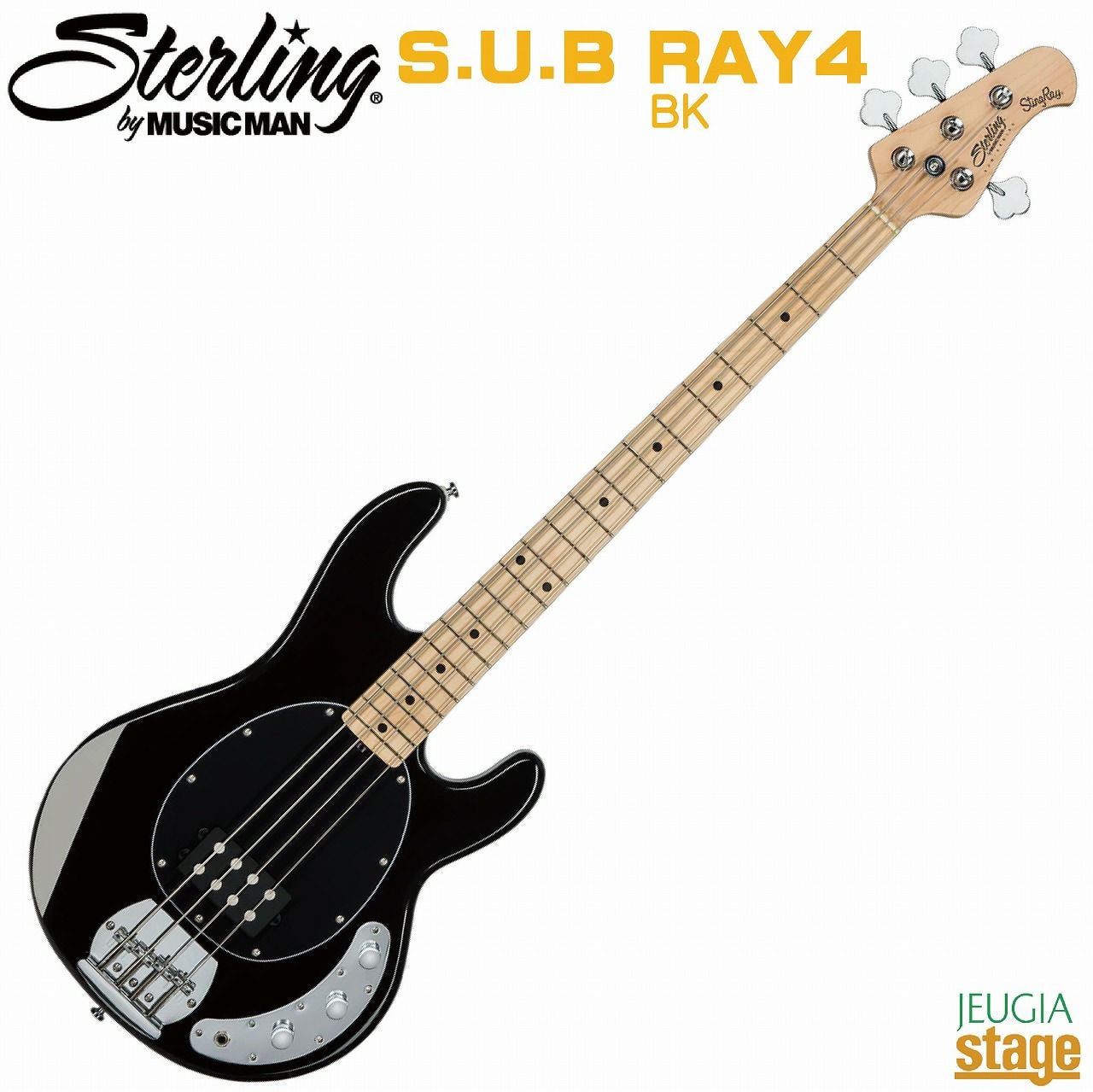 Sterling By Musicman SUB STINGRAY RAY4 Black S.U.B.SERIES (ST-RAY4