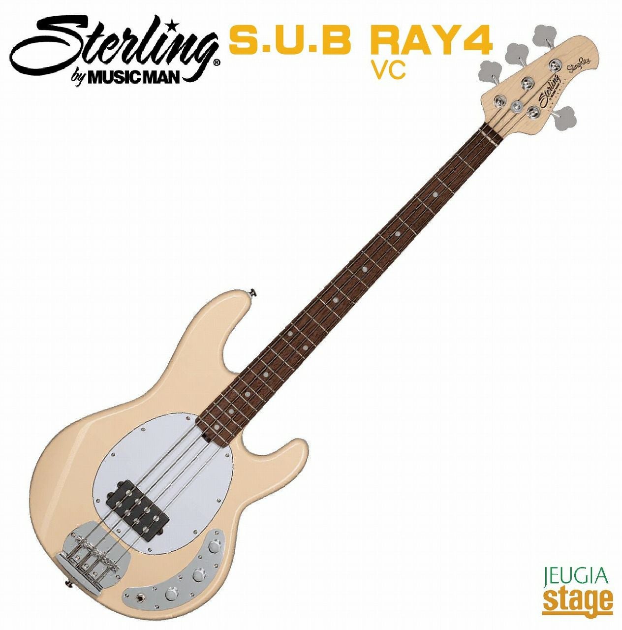 Sterling By Musicman SUB STINGRAY RAY4 Vintage Sunburst Satin