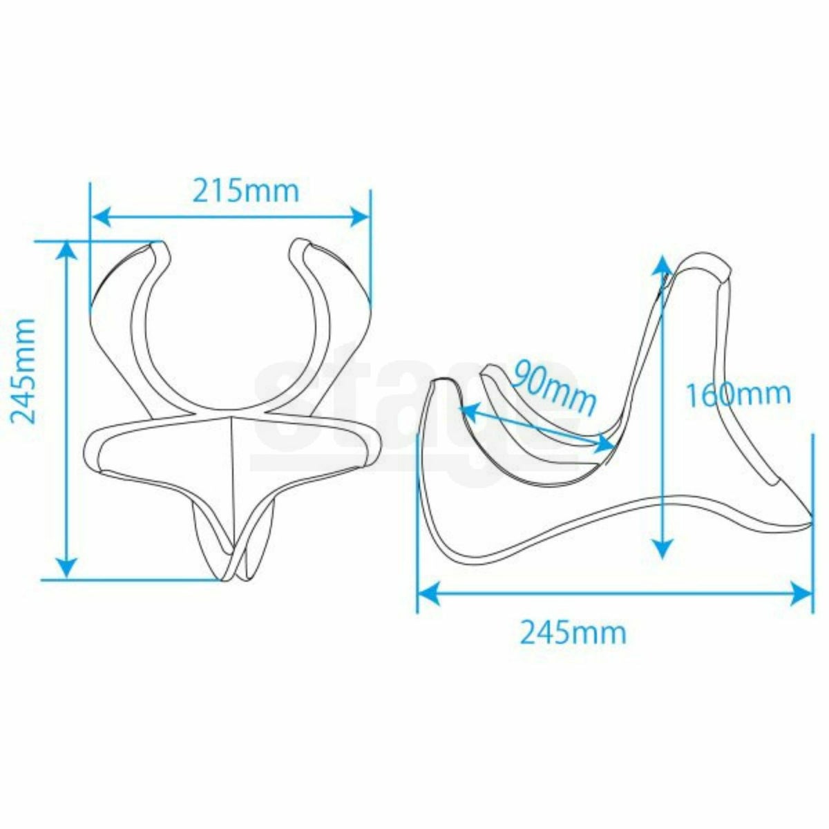 MAHARO US-02US-02 BRO US-02 NAT(ナチュラル)マハロ ウクレレスタンド【Stage】Ukulele Accessory ウクレレアクセサリー 茶色 ベージュ 木目調 組み立て式