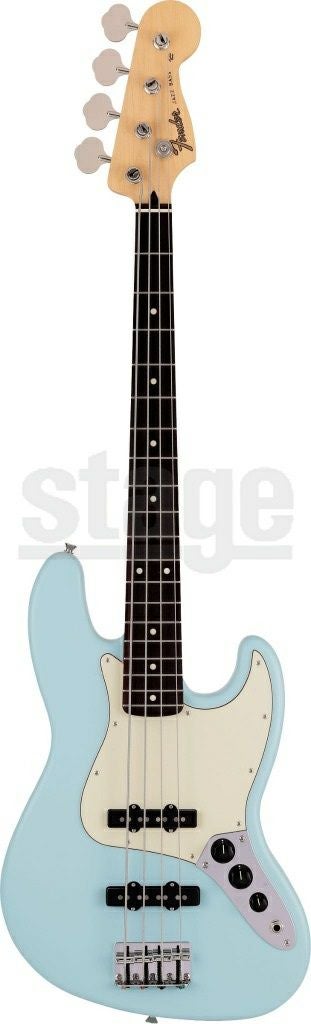 Fender Made in Japan Junior Collection Jazz Bass® , Rosewood Fingerboard, Satin Daphne Blueフェンダー ジュニアコレクション ジャズベース ダフネブルー 日本製【Stage Bass】エレキベース 青 初心者