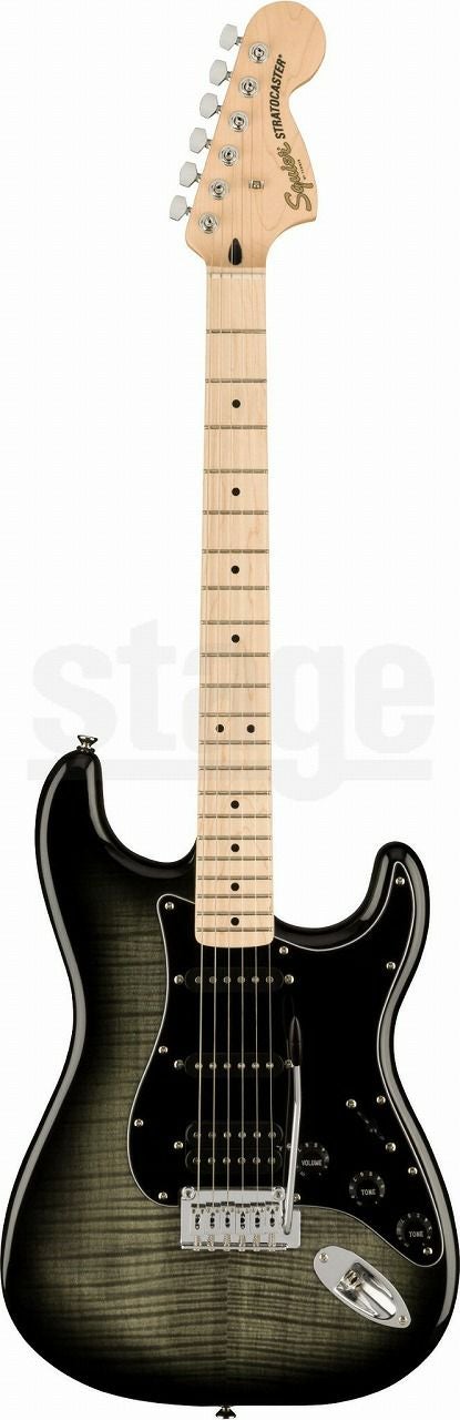 Squier Affinity Series® Stratocaster® FMT HSS, Maple Fingerboard, Black Pickguard, Black Burstスクワイア アフィニティシリーズ ストラトキャスター ブラックバースト【Stage-Rakuten Guitar】エレキギター 黒