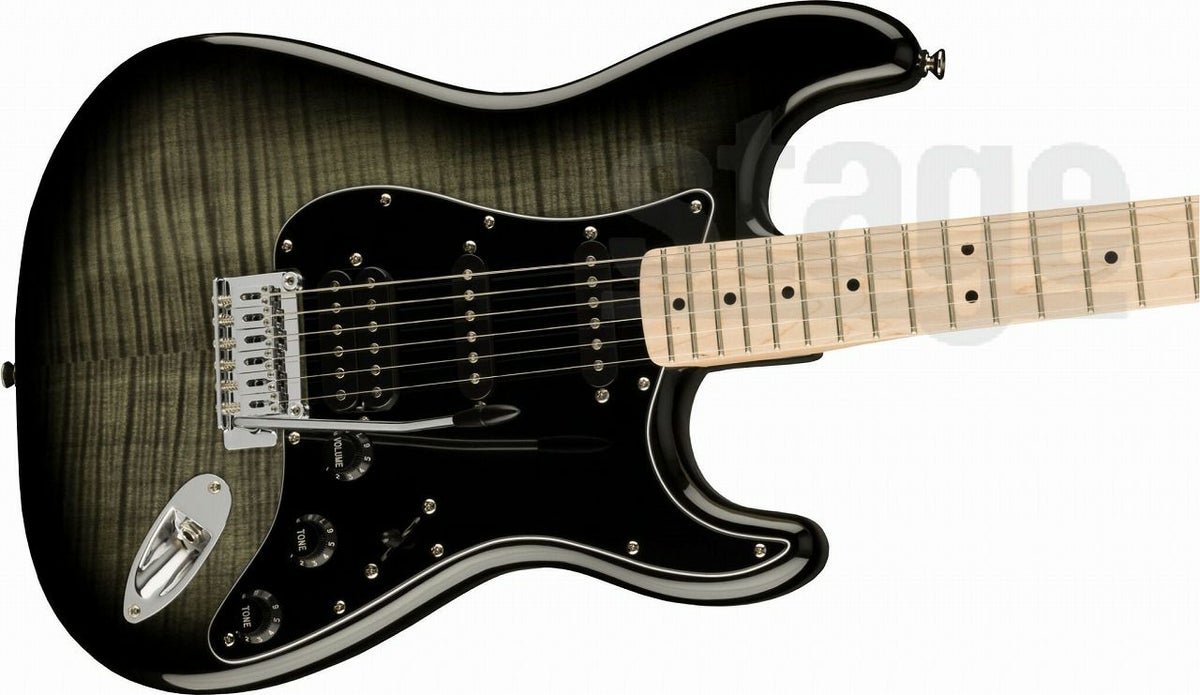 Squier Affinity Series® Stratocaster® FMT HSS, Maple Fingerboard, Black Pickguard, Black Burstスクワイア アフィニティシリーズ ストラトキャスター ブラックバースト【Stage-Rakuten Guitar】エレキギター 黒