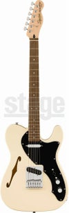 Squier Affinity Series® Telecaster® Thinline, Laurel Fingerboard, Black Pickguard, Olympic Whiteスクワイア テレキャスター シンライン オリンピックホワイト【Stage Guitar】エレキギター 白