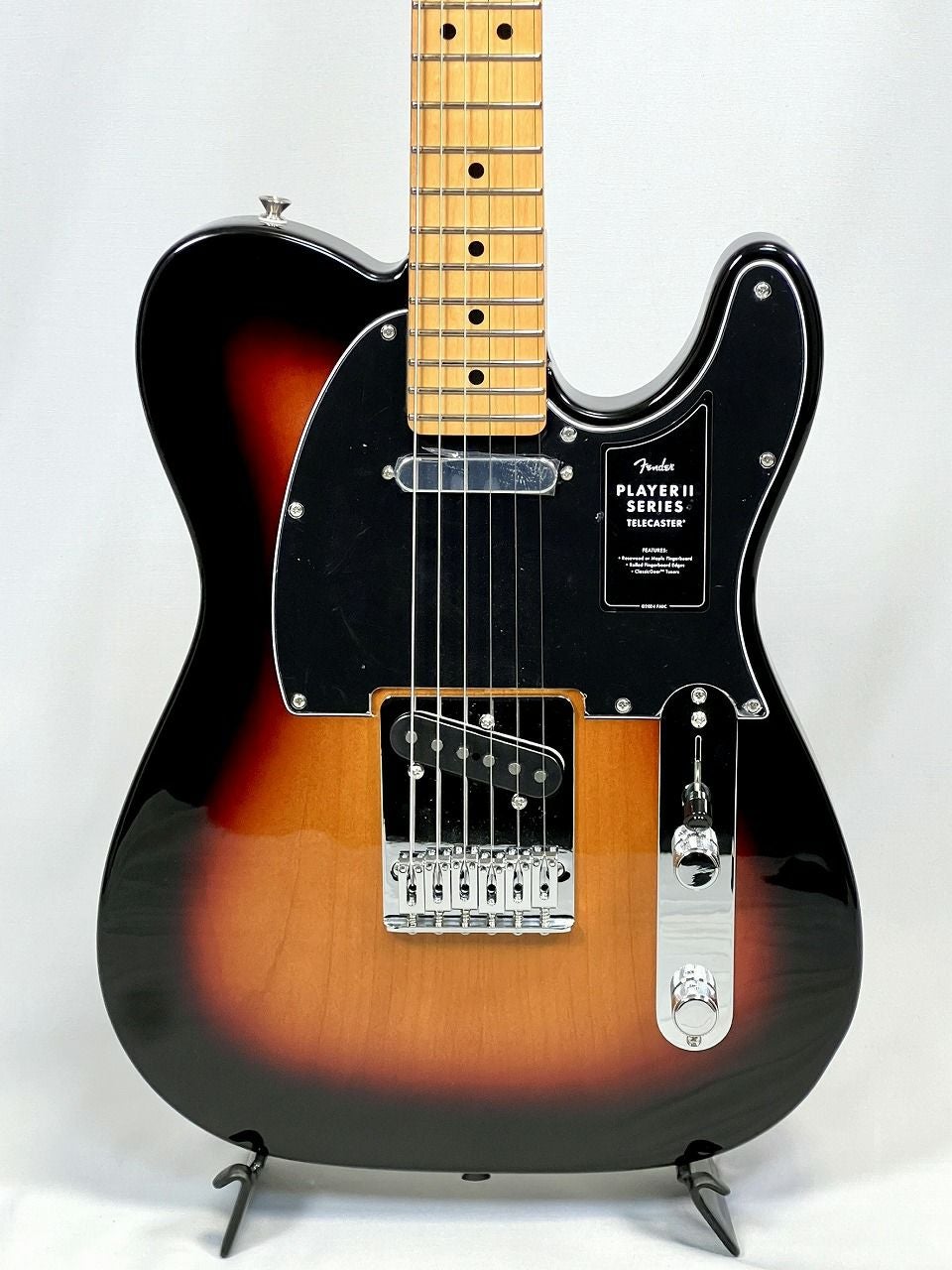 FenderPlayerIITelecaster®,MapleFingerboard,3-ColorSunburstボディ表