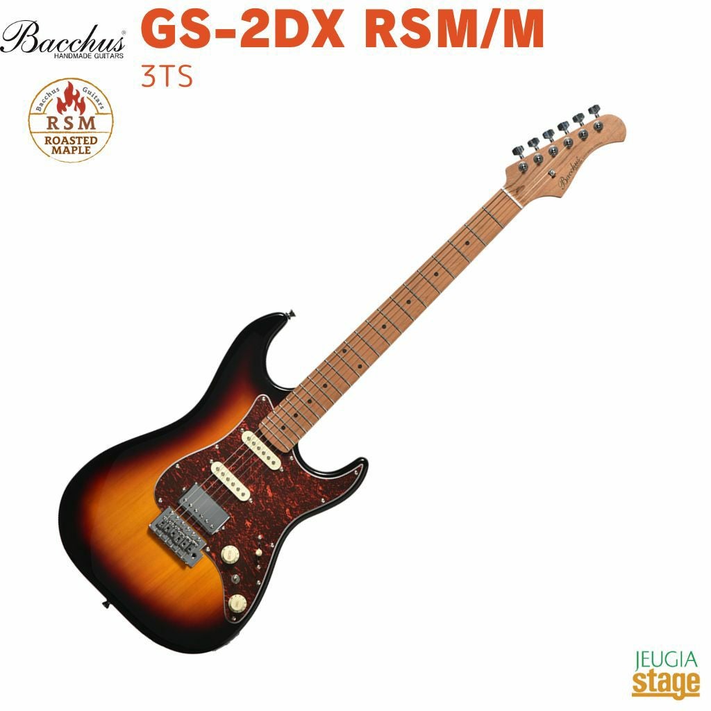 Bacchus GS-2DX RSM/M 3TS (3 Tone Sunburst)バッカス エレキギター