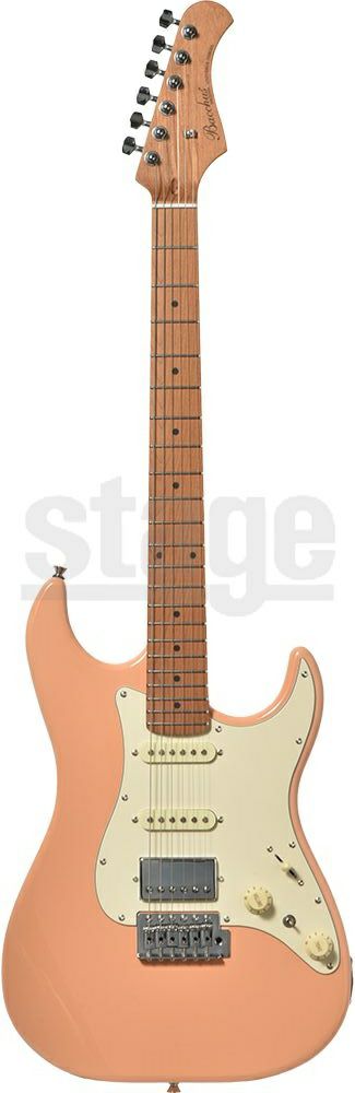 Bacchus GS-2DX RSM/M SLPK (Shell Pink)バッカス エレキギター ローステッドメイプル ストラトキャスター シェルピンク【Stage Guitar】コイルタップ リアハム