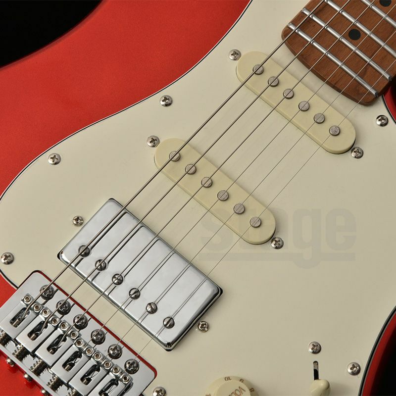 Bacchus GS-2DX RSM/M CAR (Candy Apple Red)Universe seriesバッカス エレキギター ユニバースシリーズ ローステッドメイプル ストラトキャスター キャンディアップルレッド【Stage Guitar】コイルタップ リアハム 赤