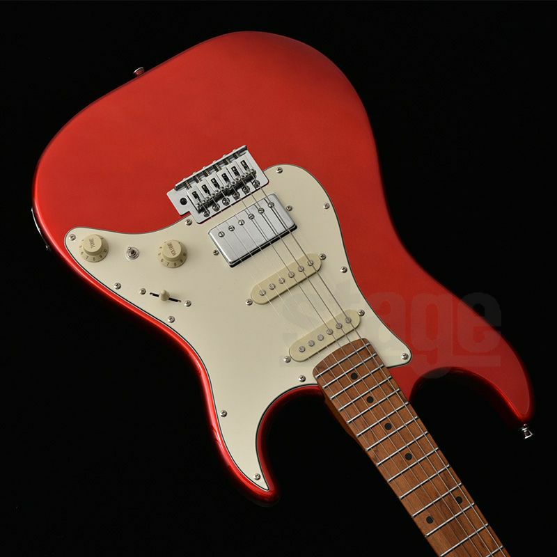 Bacchus GS-2DX RSM/M CAR (Candy Apple Red)Universe seriesバッカス エレキギター ユニバースシリーズ ローステッドメイプル ストラトキャスター キャンディアップルレッド【Stage Guitar】コイルタップ リアハム 赤