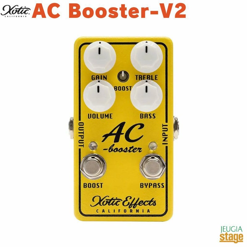 Xotic AC Booster V2【2025年4月中旬発売】ACB-V2エキゾチック ブースター【Stage Guitar Accessory】エフェクター effector effect pedal