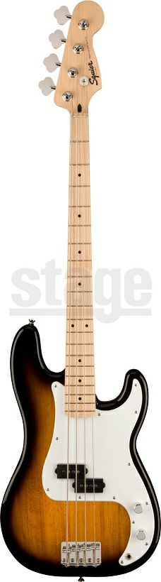Squier Sonic® Precision Bass®, Maple Fingerboard, White Pickguard, 2-Color Sunburst