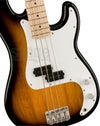 Squier Sonic® Precision Bass®, Maple Fingerboard, White Pickguard, 2-Color Sunburst