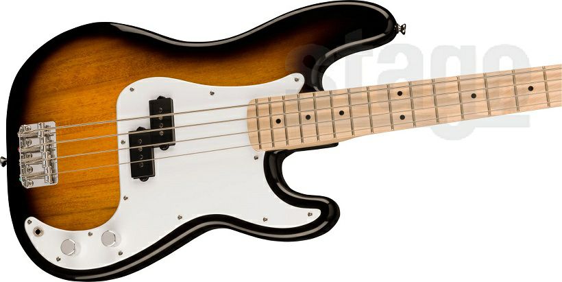 Squier Sonic® Precision Bass®, Maple Fingerboard, White Pickguard, 2-Color Sunburst