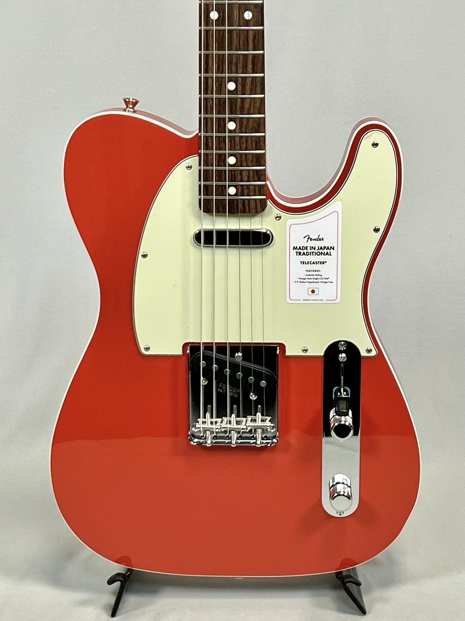 FenderMadeinJapanTraditional60sTelecaster®Custom,RosewoodFingerboard,FiestaRedボディ表