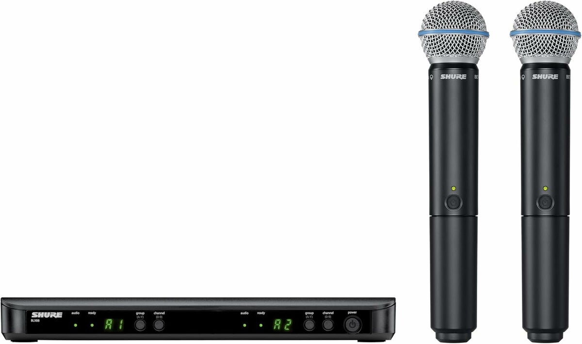 【正規輸入品】　【メーカー保証2年付】SHURE BLX288J/B58-JBシュア BETA 58A ワイヤレスデュアルボーカルシステム ワイヤレスマイクセット