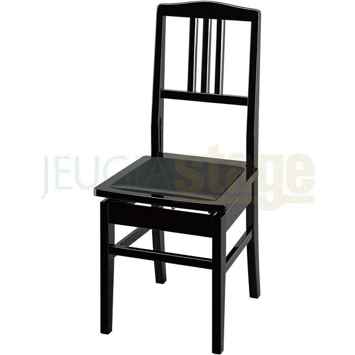 【日本製】Yoshizawa 5K 背付高低自在椅子 ブラック【ジャパンプライド 名陽木工製】