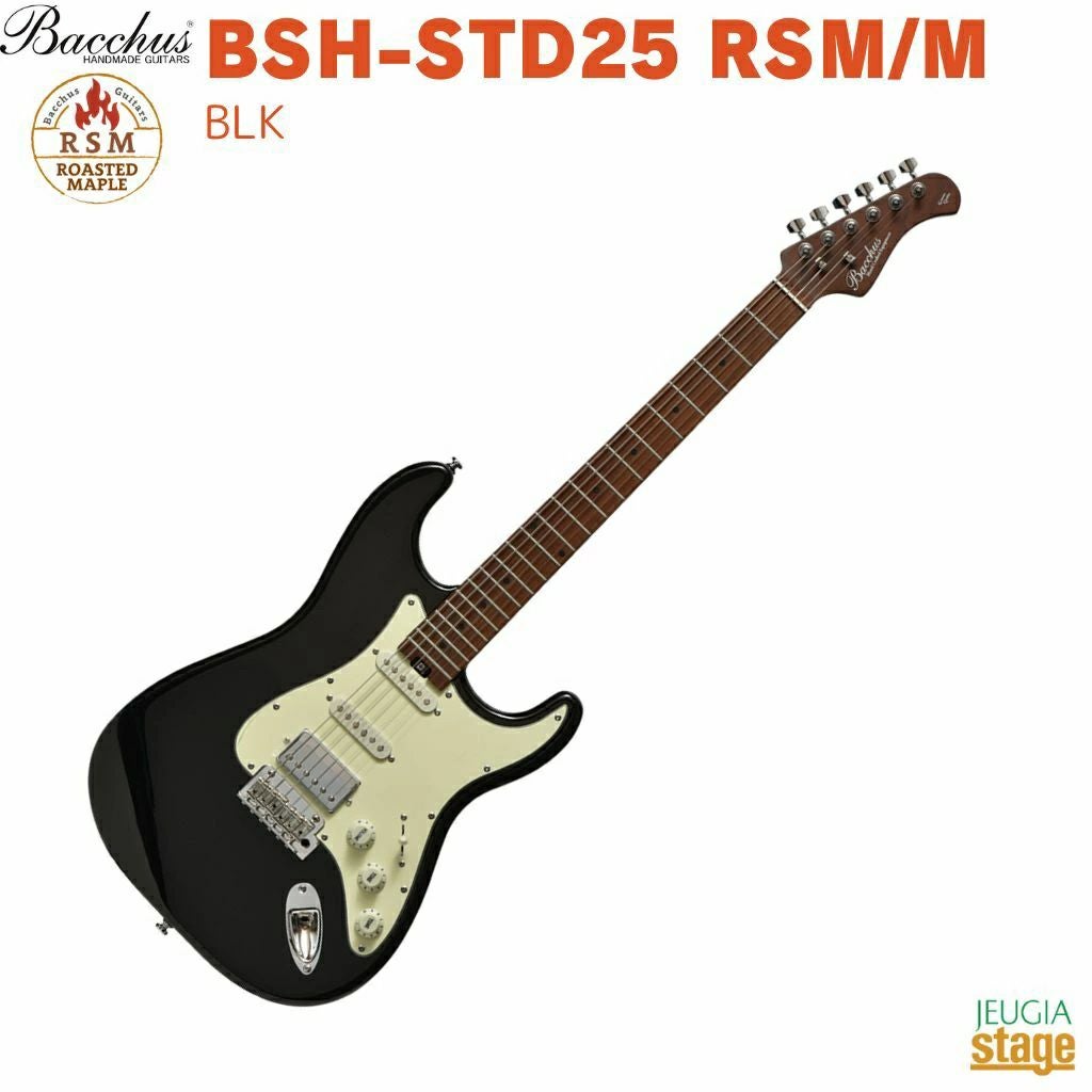 【超美品】Bacchus BST-1-RSM/M ブラック ローステッドメイプル Bacchus BST-1-RSM/M BLK エレキギター ローステッドメイプル | JEUGIA