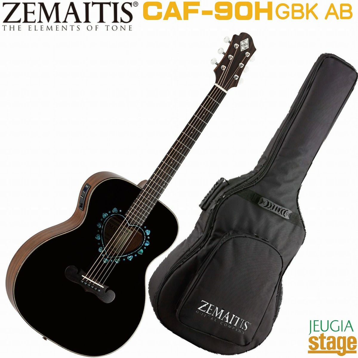 ZEMAITIS CAF-90H Gloss Black Abalone ORCHESTRA