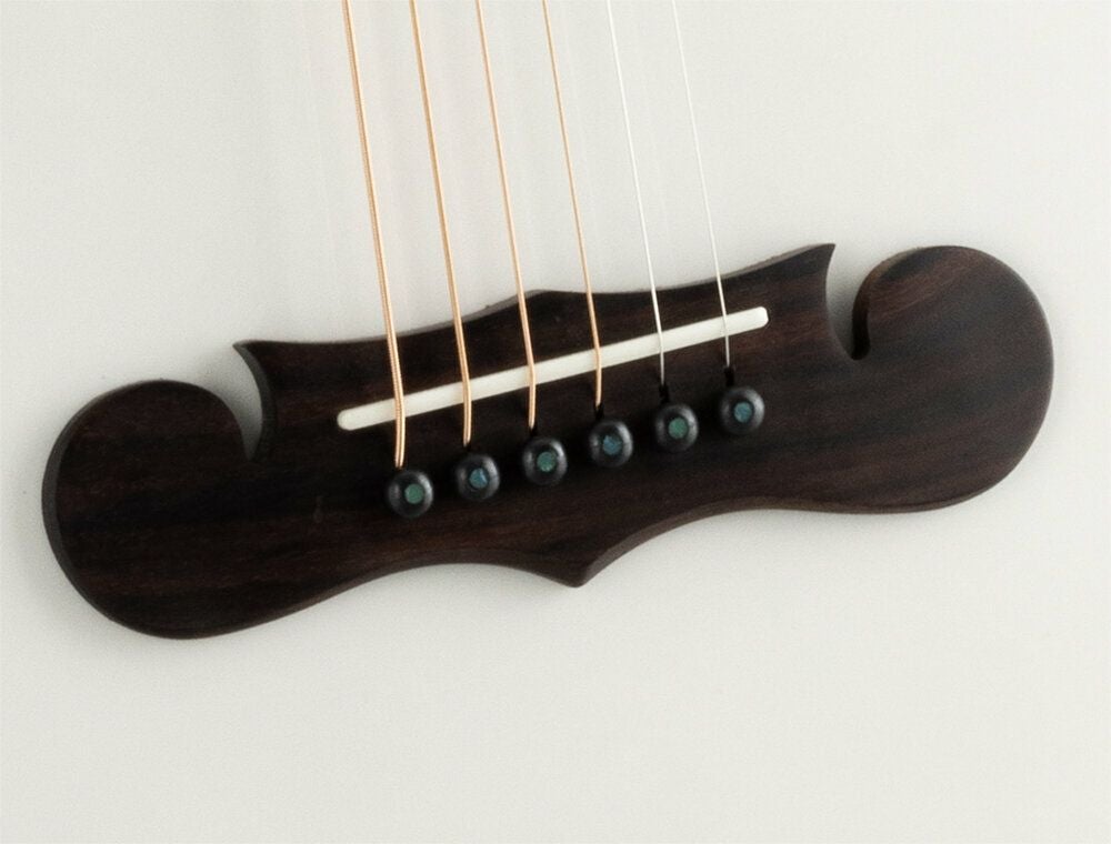 ZEMAITIS CAF-90H Gloss White Abalone ORCHESTRA ブリッジ部