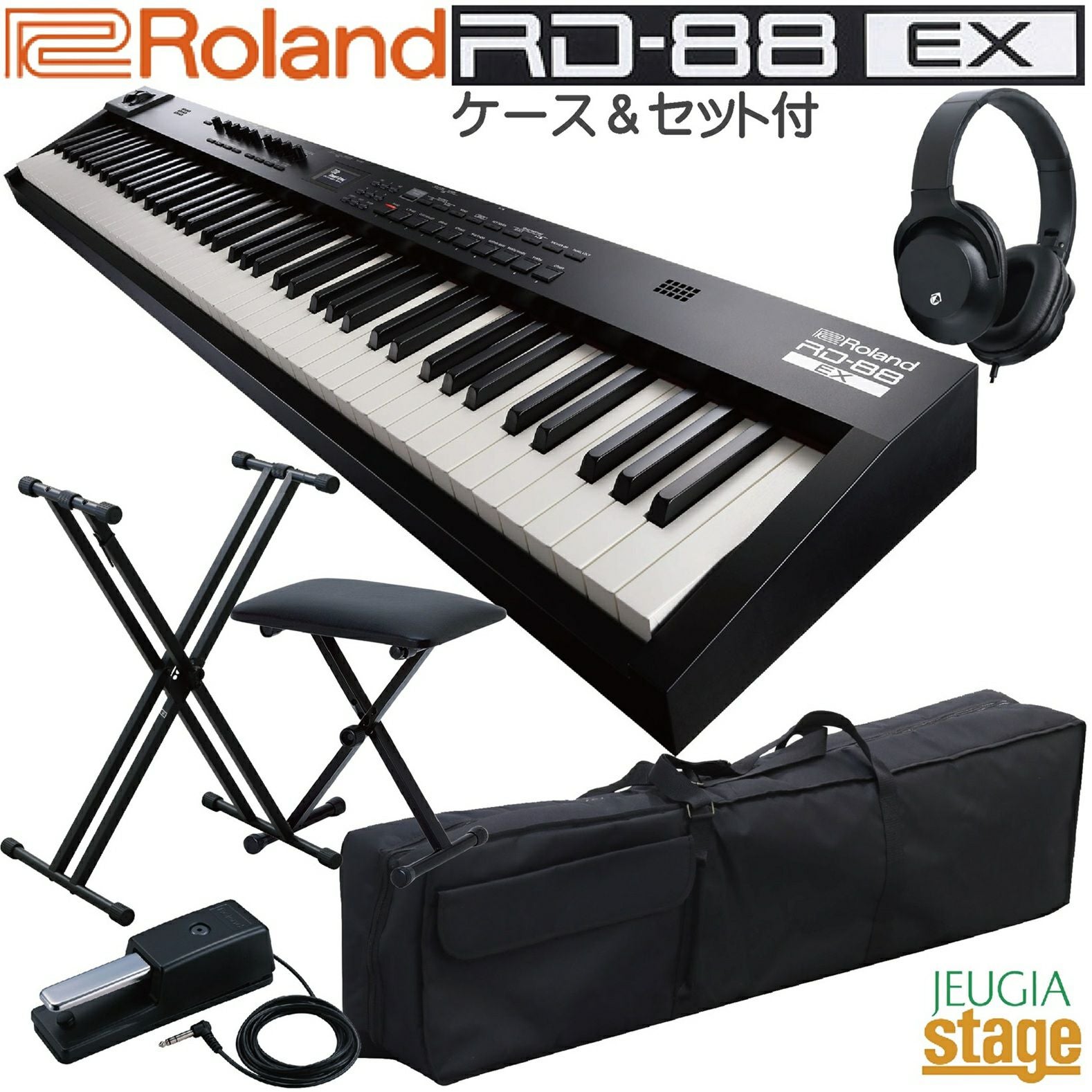☆ローランド Roland RD-88 電子ピアノ デジタルピアノ Digital Piano◆スタンダード鍵盤搭載のステージピアノ Roland RD-88 Digital Piano｜ミュージックランドKEY