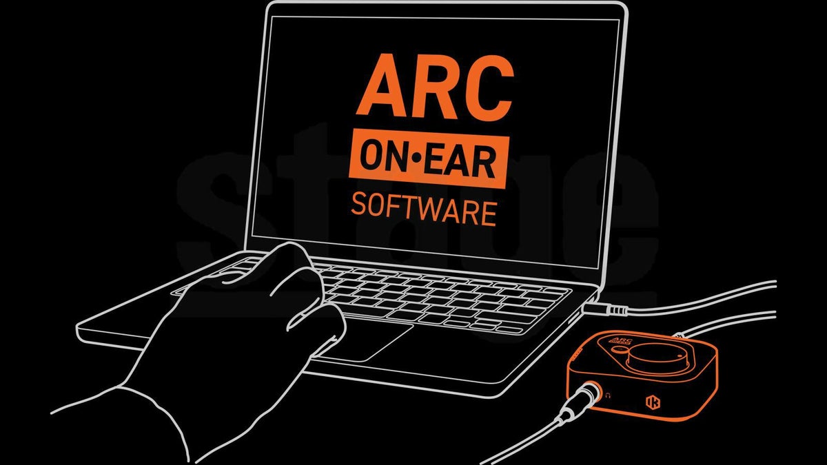 2.ARCON･EARソフトウェアを起動し、使用するヘッドフォン・モデルを選択します。