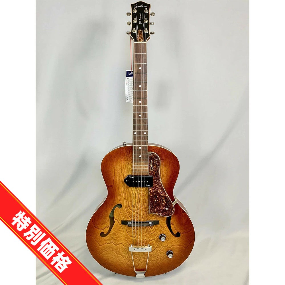 長期展示特価Godin 5th Avenue Kingpin P90 Cognac Burst | JEUGIA
