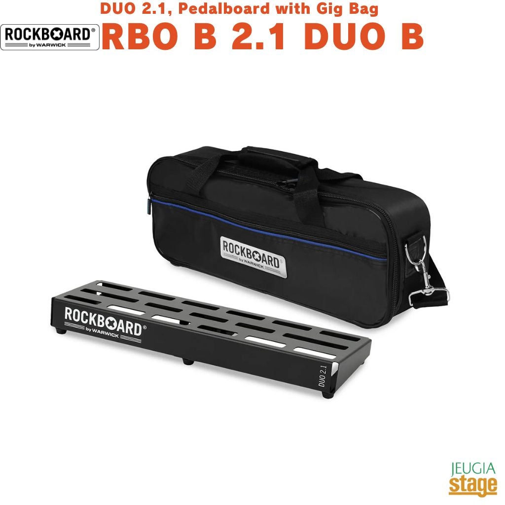 RockBoard DUO 2.1, Pedalboard with Gig Bag【Duo Series】RBO B 2.1