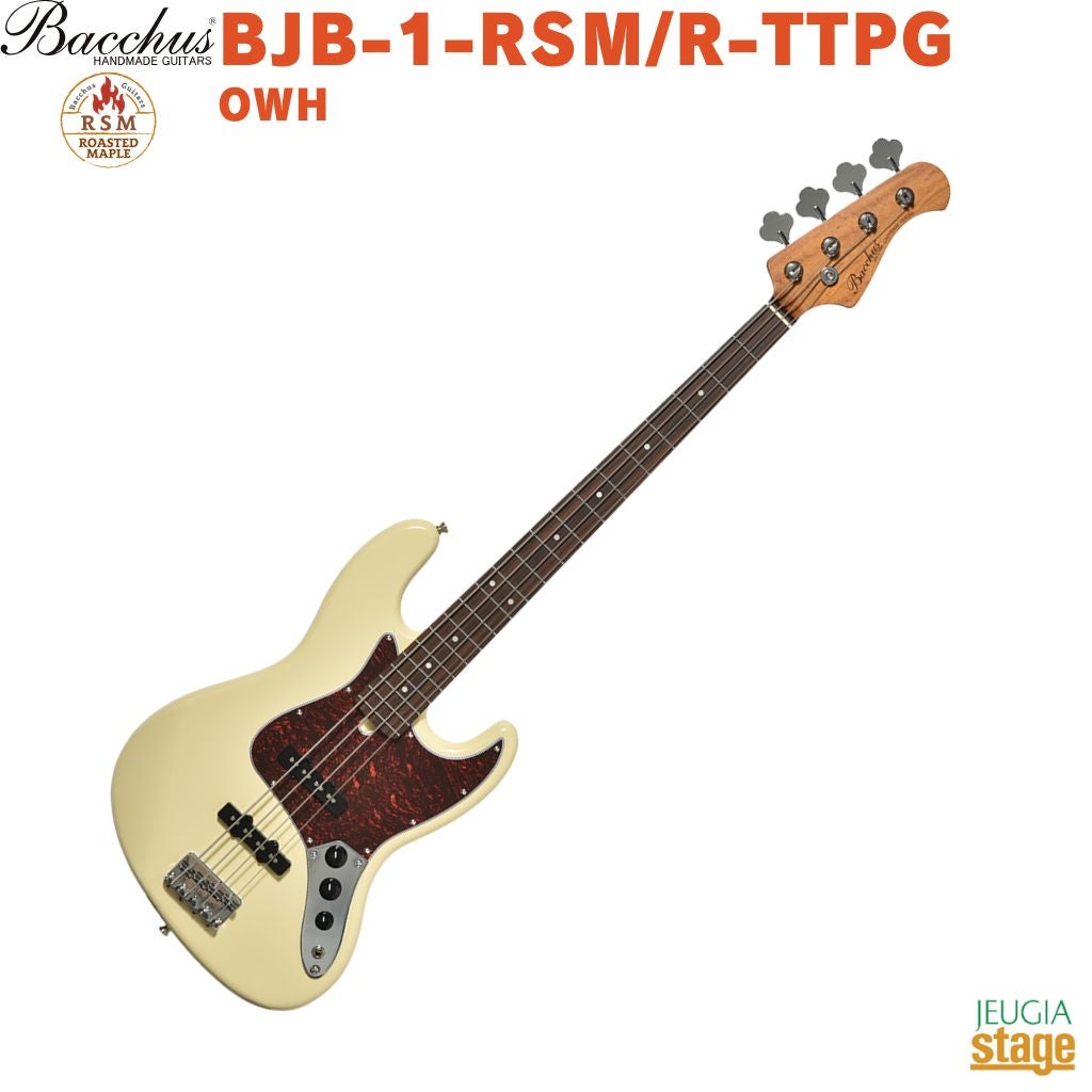 Bacchus BJB-1-RSM/M OWH Olympic Whiteバッカス エレキベース ロース