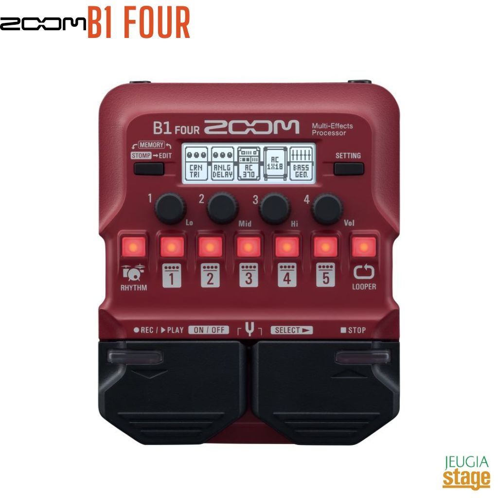 ZOOM B1 FOURズーム ベース用マルチエフェクター【十字屋三条本店Stage